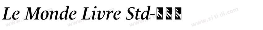 Le Monde Livre Std字体转换